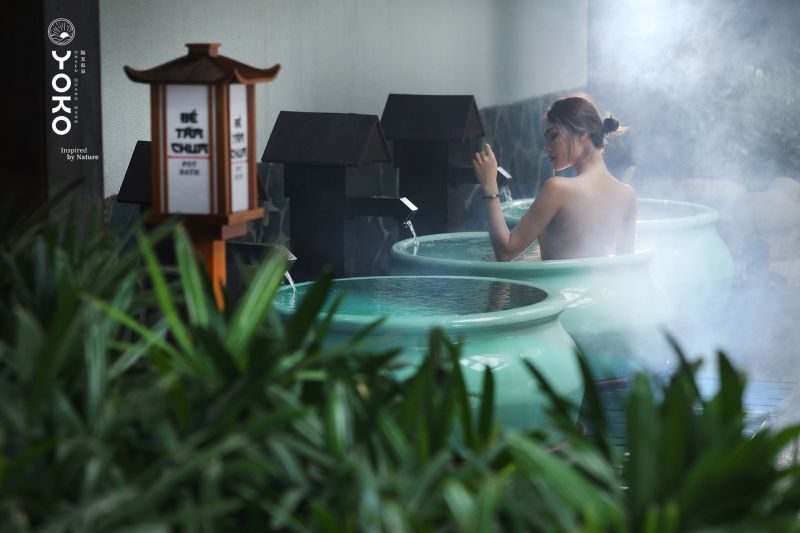Pacific airlines trải nghiệm tắm suối nước nóng Yoko Onsen Quang Hanh